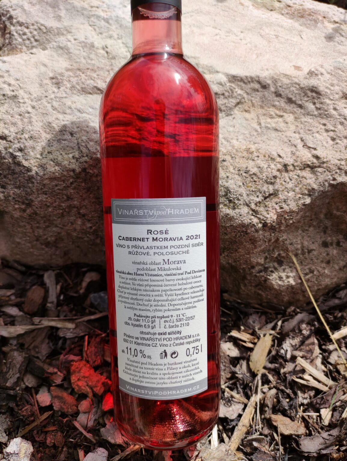 Cabernet moravia rosé, polosuché, 2021 - Image 2